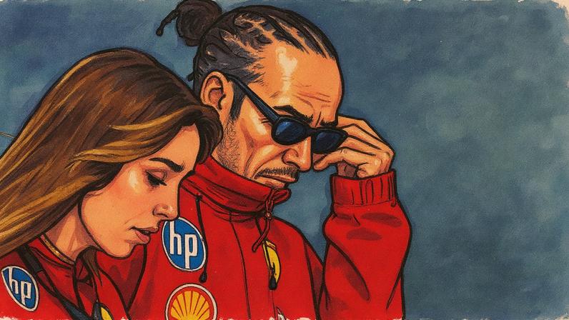 Lewis Hamilton, da Ferrari, no GP dos Estados Unidos pela F1 2025 (Foto: Rudy Carezzevoli/Getty Images/AFP)