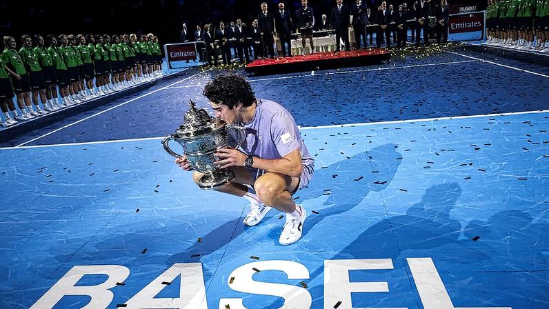 O título de João Fonseca na Basileia foi o maior do tênis brasileiro desde Cincinnati em 2001 (Foto Fabrice COFFRINI / AFP)