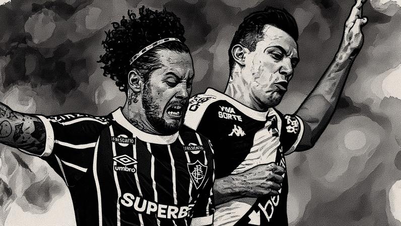 Guga e Piton em Fluminense x Vasco (Foto: Jorge Rodrigues/AGIF)