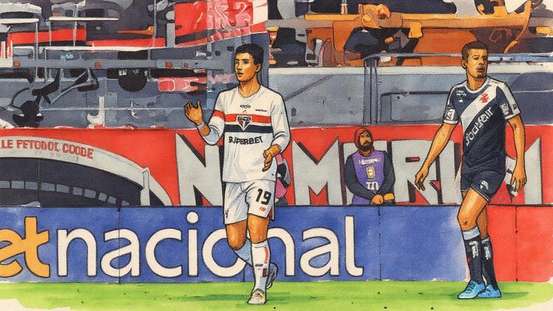 Juan Dinenno passou por recuperação (Foto: Rubens Chiri / São Paulo FC)