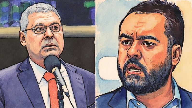 deputado federal Lindbergh Farias (PT-RJ) e governador do Rio de Janeiro, Cláudio Castro (PL). (Foto: Kayo Magalhães/Câmara; Fernando Frazão/Agência Brasil;)