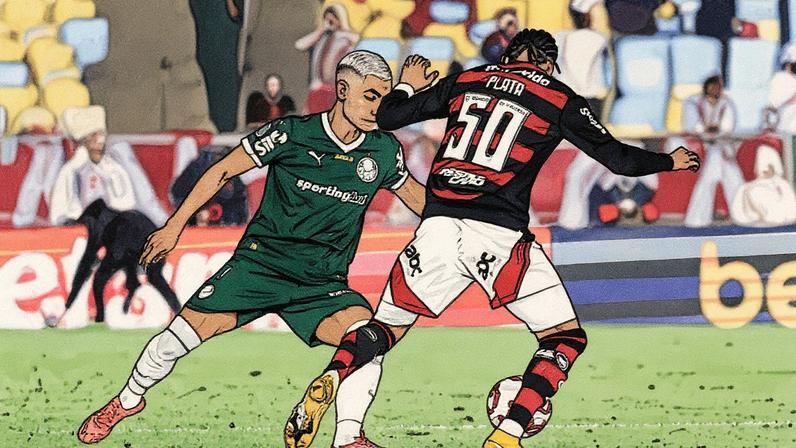 Andreas Pereira em ação durante jogo contra o Flamengo pelo Brasileirão (Foto: Gilvan de Souza/Flamengo)