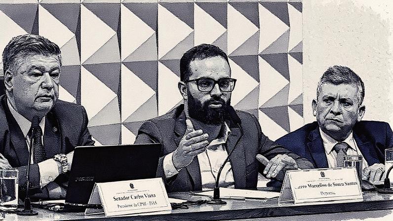 Assessor da Conafer foi ouvido pela CPMI (Foto: Carlos Moura / Agência Senado)