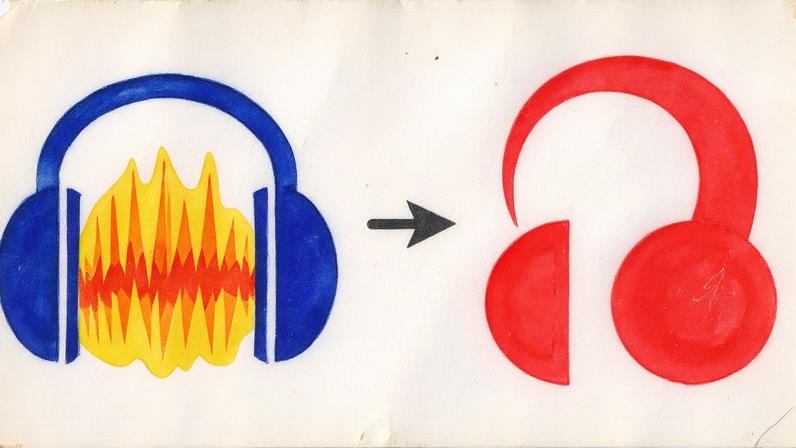 The new Audacity logo