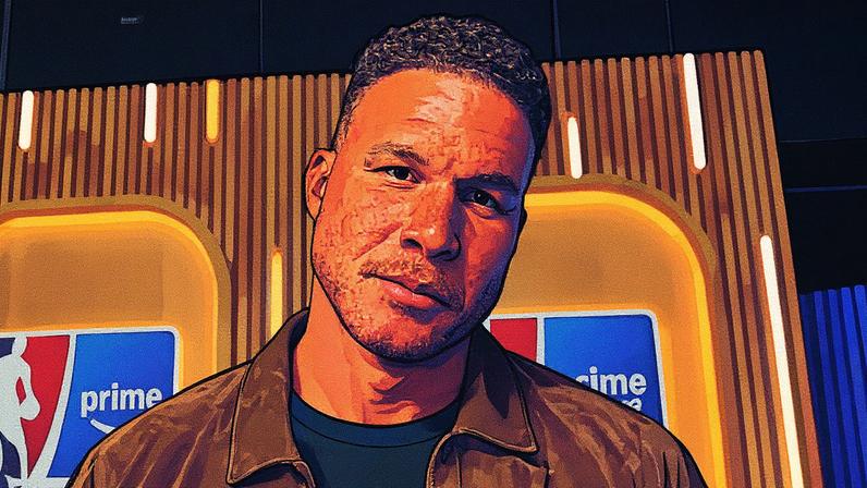 Blake Griffin em entrevista durante evento do Prime Video (Foto: Pedro Werneck / Lance!)