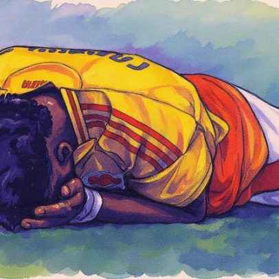 Atacante do Internacional se emociona ao marcar na estreia pela seleção