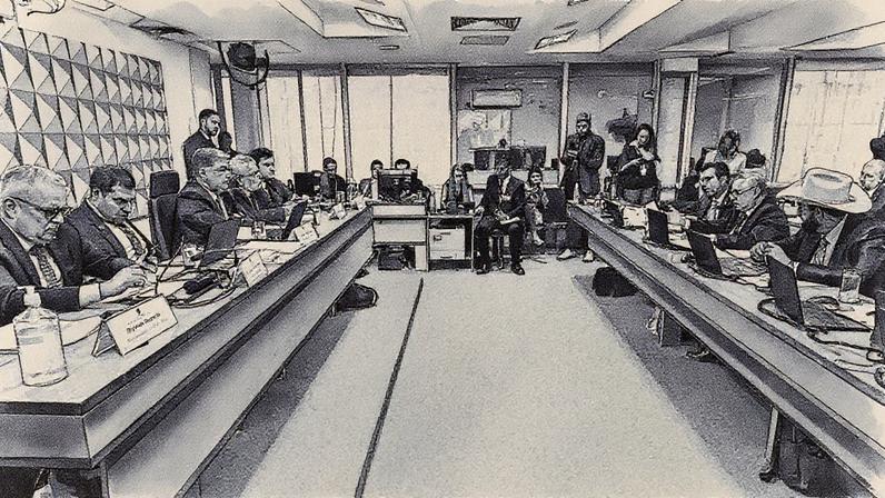 Sessão da CPMI do INSS (Foto: Carlos Moura / Agência Senado)