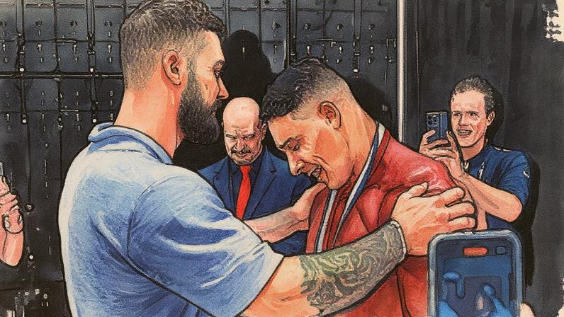 Cbum Bumstead se emociona e parabeniza o brasileiro Ramon Dino por sua vitória inédita no Mr. Olympia 2025 (Foto: Reprodução / Instagram)