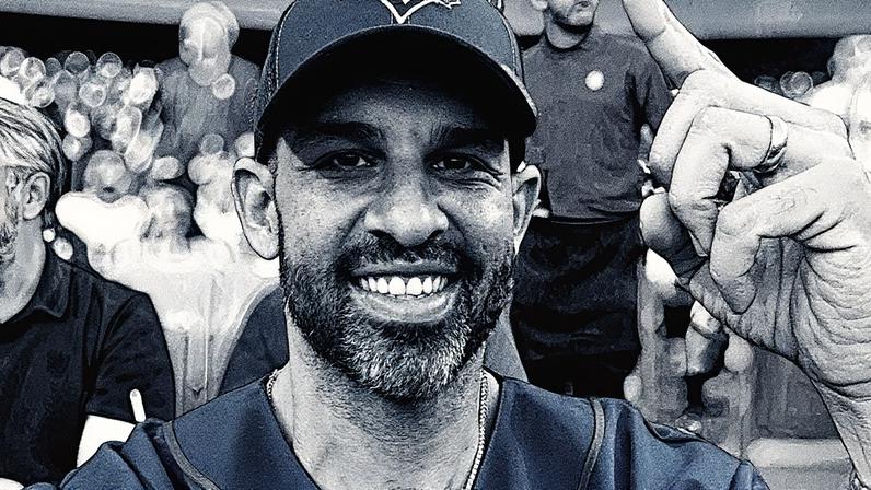 Corey Litwin at the World Series Game 5 between the Toronto Blue Jays and the L.A. Dodgers on Oct. 29, 2025.