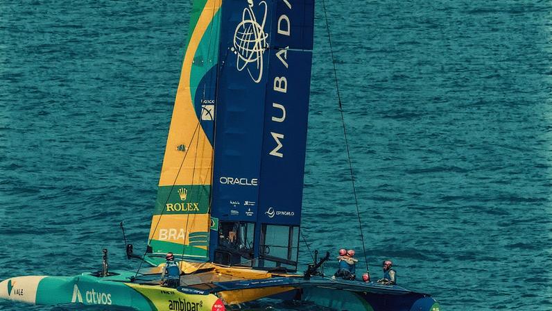 Catamarã do Mubadala Brazil, time brasileiro na competição de SailGP (Foto: Mubadala Brazil)
