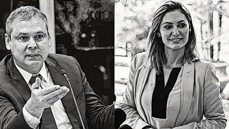 deputado Federal Lindbergh Farias (PT-RJ) e ex-primeira-dama Michelle Bolsonaro. (Foto: Marina Ramos/Câmara dos Deputados; José Cruz/Agência Brasil;)