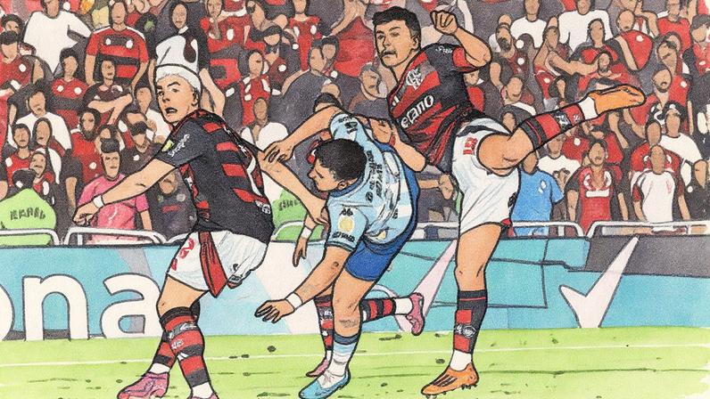 Flamengo x Racing no Maracanã pela Libertadores 2025 (Foto: Pablo Porciuncula/AFP)