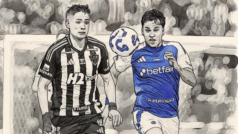 Iván Roman e Kaio Jorge discutiram durante toda a partida (Foto: Gilson Lobo / AGIF)