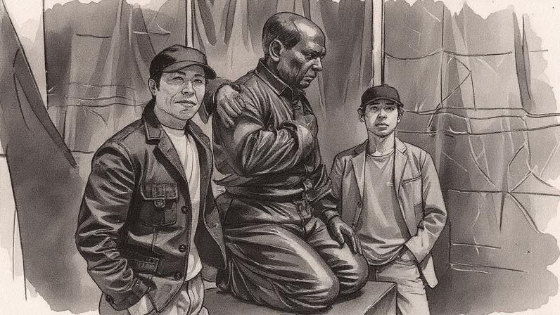 Yaliang Zhao y Gao Zong, la esposa y el hermano del detenido Gao Zhen, el martes 7 de octubre. Guillermo Abril