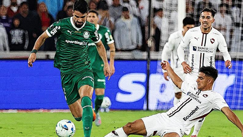 Primeiro confronto entre LDU x Palmeiras pelas semifinais da Libertadores 2025 (Foto: Cesar Greco/Palmeiras/by Canon)