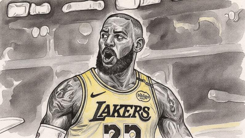 LeBron James em ação pelo Los Angeles Lakers (Foto: Jessie Alcheh/NBAE via Getty Images/AFP)