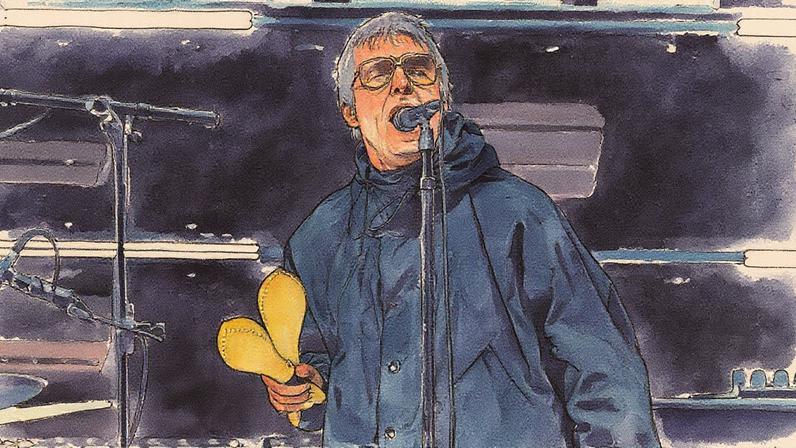 Liam Gallagher of Oasis performs on Sept. 6, 2025 in Pasadena, California.