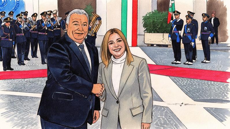 Meloni tenta mediação com Orbán, relutante quanto às sanções ao petróleo russo