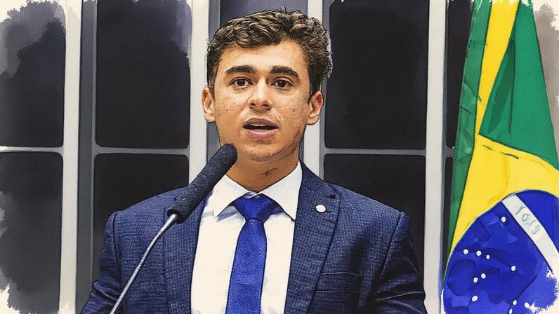 Nikolas se justifica por voto favorável ao governo. (Foto: Pablo Valadares / Câmara dos Deputados)