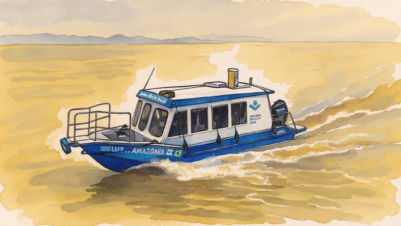 A nova embarcação da SBB iniciou uma nova etapa de suas ações missionárias e sociais na Amazônia - Foto: Divulgação/SBB