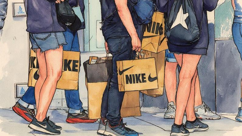 Nike avança em plano de retomada com linhas de corrida e collab com Kim Kardashian | As ações da Nike avançaram em cerca de 4% nas negociações do pré-mercado após a divulgação dos resultados (Foto: David Paul Morris)(Bloomberg/David Paul Morris)