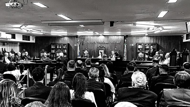 O plenário do Superior Tribunal Militar. Foto: Divulgação STM