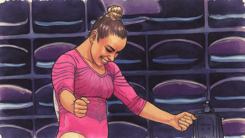 Flávia Saraiva garante top-4 na final da trave no Mundial de Ginâtica. (Foto: Melogym/ CBG)