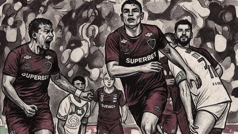 Thiago Silva comemora gol pelo Fluminense diante do Juventude (Foto: Jorge Rodrigues/AGIF)