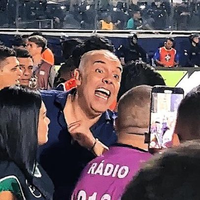 Ex-Flamengo Marcos Braz discute com jornalista em partida da Série B veja vídeo