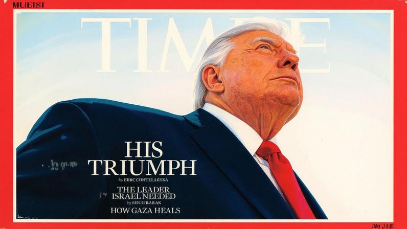 Trump ataca a Time por retrato de capa e diz que cabelo sumiu