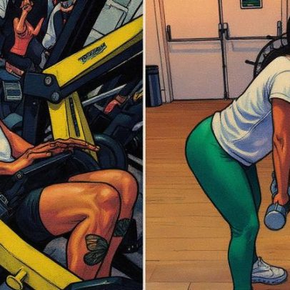 Lexa corta movimento do marido em treino e brinca que quer popô redondo