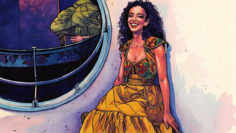 Agnes Brichta com o figurino da peça 'A Máquina' — Foto: Leo Franco/AgNews