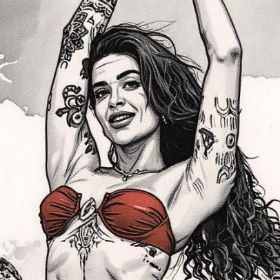 Aline Campos exibe corpo sarado e barriga negativa em Noronha