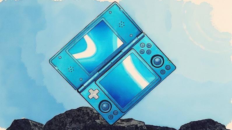 The Anbernic RG DS will launch in four colors including blue and one with a translucent white shell.