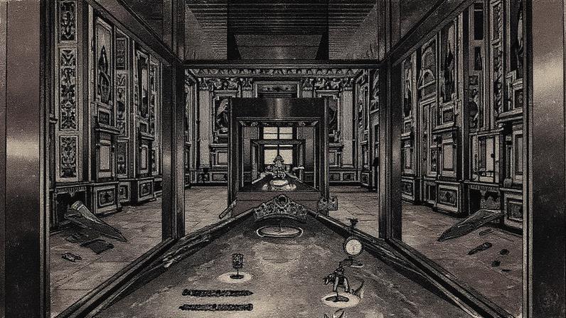 Showcase of jewels of French sovereigns (1800-1850), Apollo Gallery