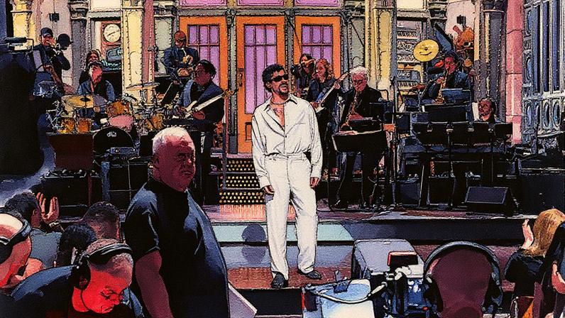 Host Bad Bunny during his SNL monologue. (Photo by: Will Heath/NBC via Getty Images)