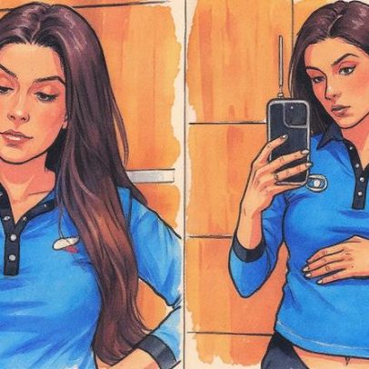 Grávida Renata Silveira enfrenta perrengue com roupa de trabalho