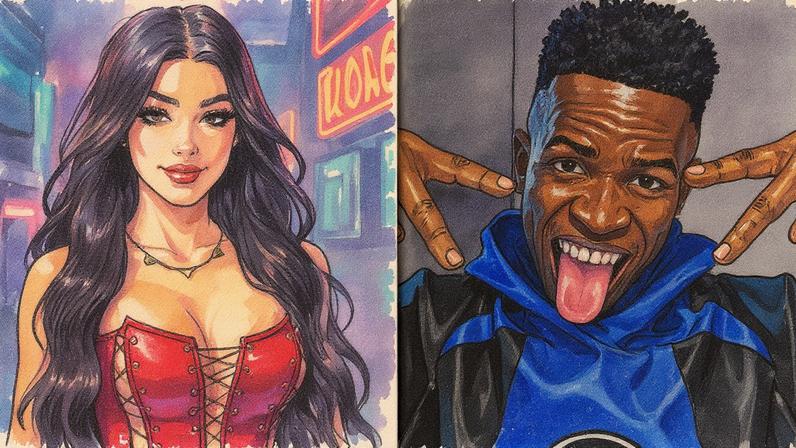 Bia Miranda e Vini Jr. — Foto: Reprodução/Instagram