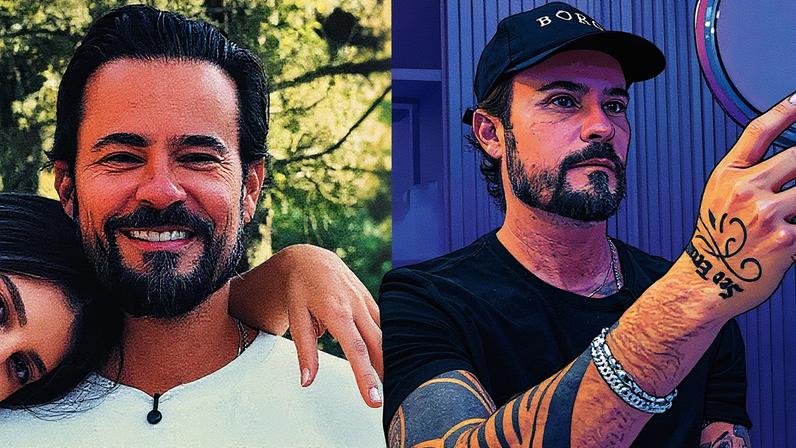 Antes e depois de Paulinho Vilhena — Foto: Reprodução/Instagram