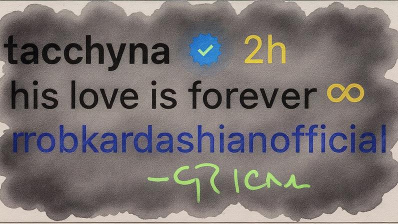 Blac Chyna tagged Rob Kardashian in a romantic Instagram post on Tuesday.