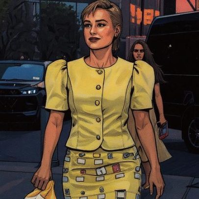 Brie Larson exibe bolsa Moschino Pepperidge Farm Milano de 895 dólares em Nova York