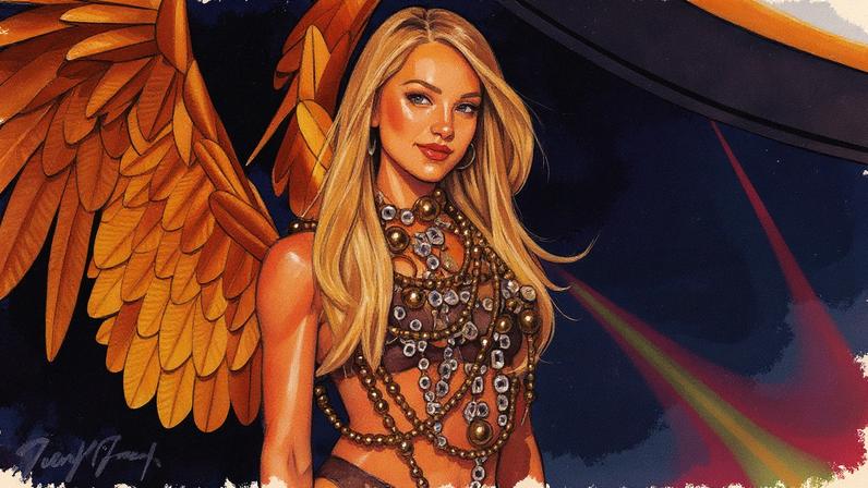 Candice Swanepoel appeared on the 2025 Victoria’s Secret Fashion Show runway on Wednesday night. WireImage