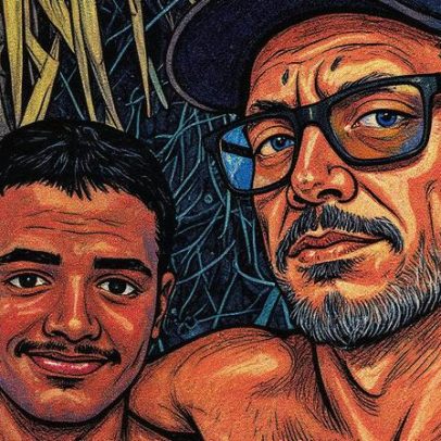 Lúcio Mauro Filho surge ao lado do primogênito em clique raro