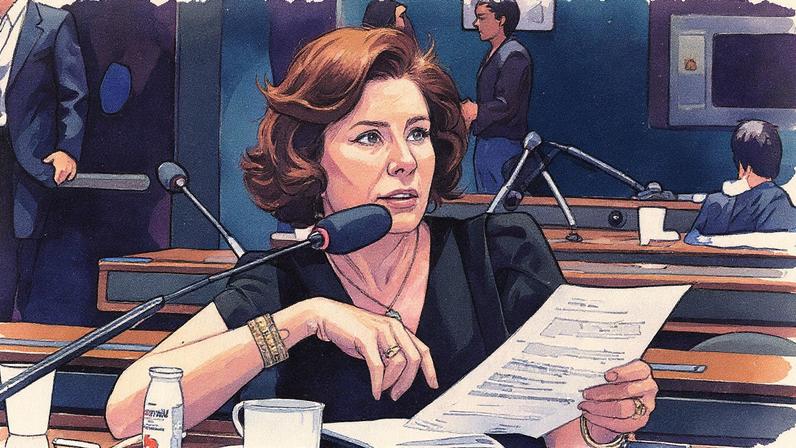 Agradecimento: Carla Zambelli, em sessão na Câmara dos Deputados. A deputada federal escreveu carta, em sua prisão na Itália, agradecendo a parlamentares, advogados e apoiadores. (Foto: Zeca Ribeiro/Câmara dos Deputados)