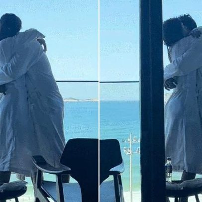 Thaila Ayala celebra bodas de açúcar ao lado de Renato Góes