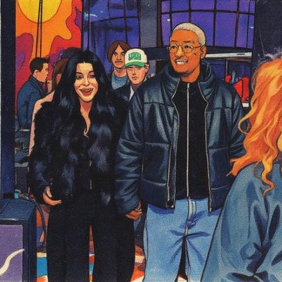 Cher e Alexander Edwards parecem muito apaixonados durante exposição na Faena em Nova York