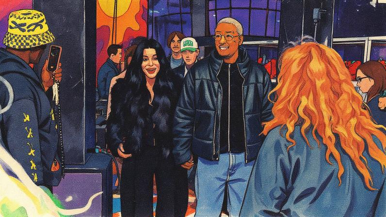 Cher and Alexander “AE” Edwards arrived to the Faena holding hands. David X Prutting/BFA.com/Shutterstock