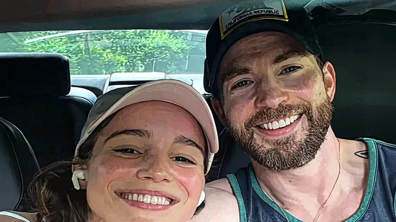 Chris Evans is reportedly “completely in awe” after welcoming his first child with his wife, Alba Baptista, on Saturday. chrisevans/Instagram