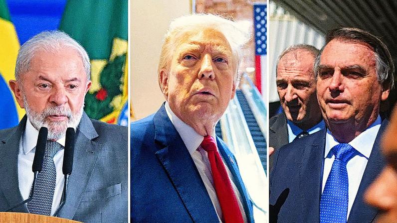 De acordo com o secretário-executivo, Márcio Rosa, o Bolsonaro foi pauta na reunião entre Trump e Lula, na Malásia. (Foto: Montagem: EFE/André Borges e EFE/EPA/JUSTIN LANE e EFE/André Borges)