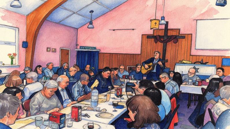 Comunidade liderada pela missionária Marcy Elaine Cremona Vasvary, na Escócia - Foto: Arquivo Pessoal